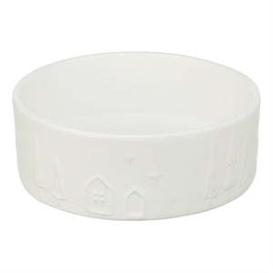 Trixie Xmas Voerbak Hond Keramiek Wit