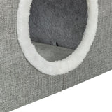 Trixie Kattenmand / Kattenhuis Nora Soft 2 Verdriepingen Lichtgrijs