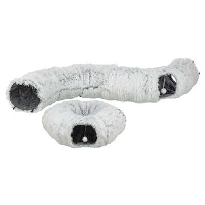 Trixie Harvey Pluche Speeltunnel / Donut Wit / Grijs