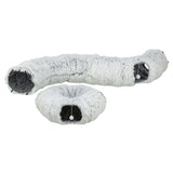Trixie Harvey Pluche Speeltunnel / Donut Wit / Grijs