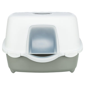Trixie Kattenbak Davio Top Outdoor Met Kap Grijs / Wit