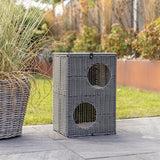 Trixie Kattenmand Amalia Hoekig Polyrattan Grijs