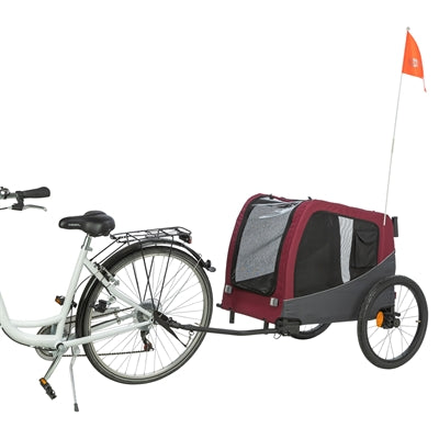Trixie Hondenfietskat Grijs / Rood