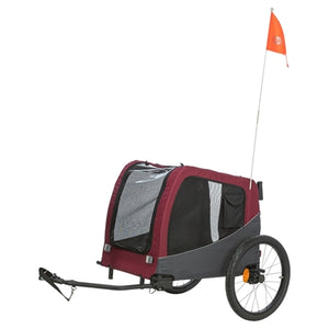 Trixie Hondenfietskat Grijs / Rood