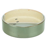 Trixie Voerbak / Drinkbak Met Pootprint Keramiek Groen / Beige
