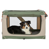 Trixie Kennel Comfy Bench Stof / Reismand Olijfgroen / Beige
