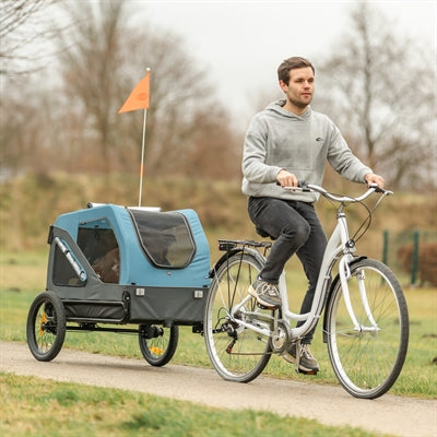 Trixie Fietskar Tot 45 Kg Blauw / Grijs