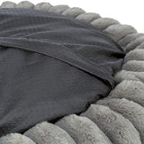 Trixie Hondenmand Lonni Rond Brede Ribstof Antraciet 50X50X12 Cm