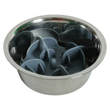 Zolux Slowfeeder / Inzet Stuk Voor Voerbak Silicone Grijs 13,5X13,5X3,5 Cm