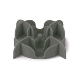 Zolux Slowfeeder / Inzet Stuk Voor Voerbak Silicone Grijs 13,5X13,5X3,5 Cm
