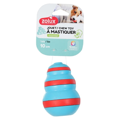 Zolux Treat Cone Rubber Lichtblauw / Rood 7X7X10 Cm