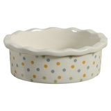 Zolux Voerbak Cosy Gestipt Keramiek Wit 10X10X3,5 Cm 100 Ml