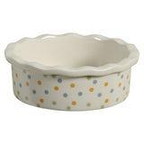 Zolux Voerbak Cosy Gestipt Keramiek Wit 10X10X3,5 Cm 100 Ml