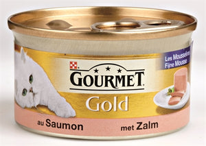 Gourmet Gold Fijne Mousse Zalm 85 GR (24 stuks)