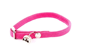 Martin Sellier Halsband Kat Elastisch Nylon Roze 30X1 CM