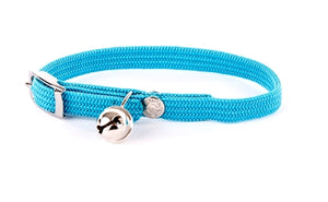 Martin Sellier Halsband Kat Elastisch Nylon Turquoise 30X1 CM