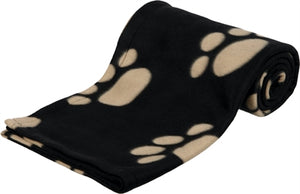 Trixie Barney Fleece Hondendeken Zwart/Beige 150X100CM