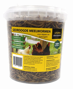 Utopia Diertotaal Gedroogde Meelwormen 1,2 LTR