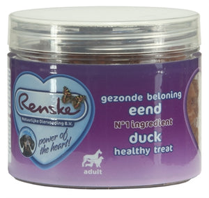 Renske Hond Gezonde Beloning Mini Hartjes Eend 100 GR