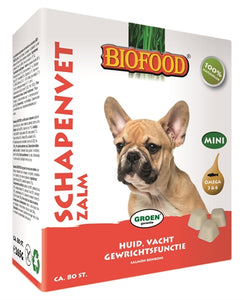 Biofood Schapenvet Mini Bonbons Zalm 80 ST