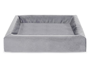 Bia Bed Royal Fluweel Overtrek Hondenmand Grijs