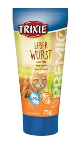 Trixie Premio Leverworstpasta Kat 75 GR