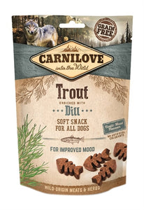 Carnilove Soft Snack Forel / Dille 200 GR