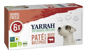 Yarrah Dog Alu Pate Multipack Beef/Chick 6X150 GR