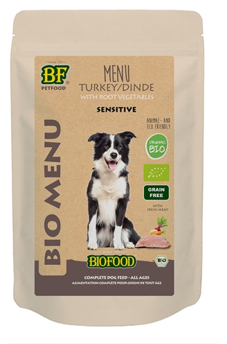 Biofood Organic Hond Kalkoen Menu Pouch 150 GR (15 stuks)