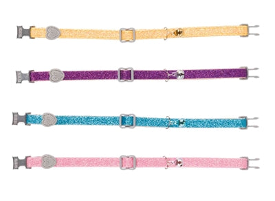 Trixie Halsband Kat Glitter Met Metalen Sluiting Assorti