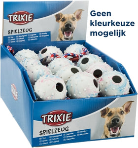 Trixie Natuurrubber Bal Aan Koord Assorti