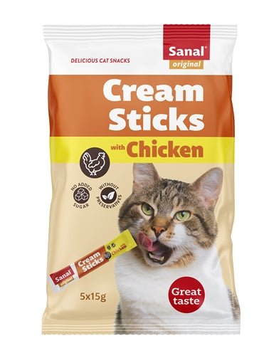 Sanal Cream Sticks Kat Kip 5X15 GR