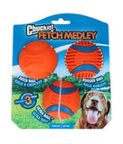 Chuckit Fetch Medley Gen 3 MEDIUM 3 ST