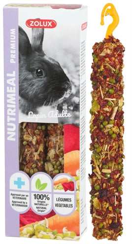 Zolux Nutrimeal Stick Konijn Groenten 115 GR 3 ST