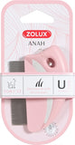 Zolux Anah Vlooienkam Rond Roze / Wit 6X1,5X8,5 CM