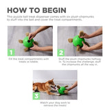 Outward Hound Nina Ottosson Dog Snuffle N' Treat Bal Groen 16X16X16 CM