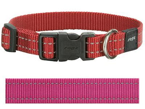 Rogz For Dogs Snake Halsband Roze 16 MMX26-40 CM