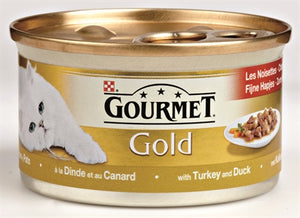 Gourmet Gold Fijne Hapjes Kalkoen / Eend 85 GR (24 stuks)